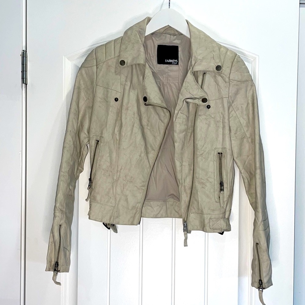 Barneys Originals Faux Leather Jacket